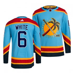 Florida Panthers tröja Colin White 6 Adidas 2022-23 Blå Reverse Retro 2.0 Authentic - NHL Tröjor Herr